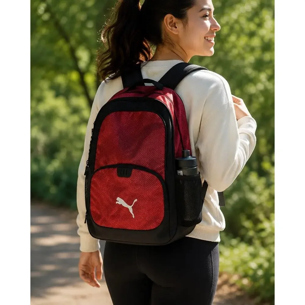 PUMA Red & Black Backpack